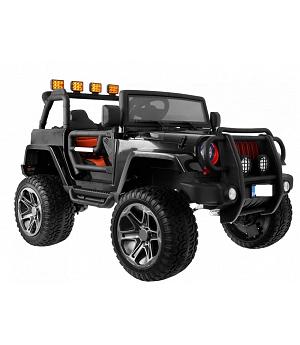 JEEP MONSTER 12V 4 MOTORES, 2 PLAZAS, NEGRO, RC, 1-7 AÑOS   INDA533-RA-WXE1688